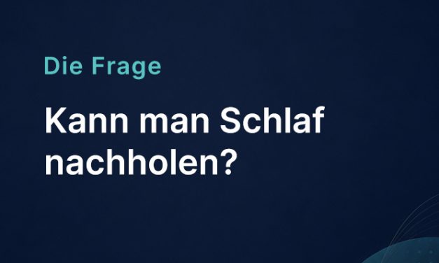 Kann man Schlaf nachholen?