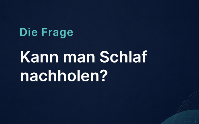 Kann man Schlaf nachholen?